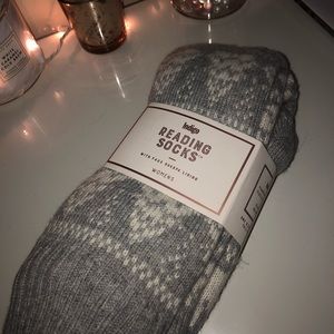 NWT Indigo reading socks